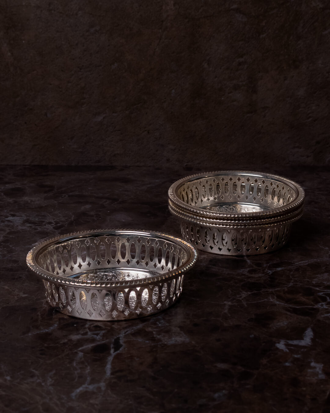 Vintage-lasialuset, 4 kpl setti